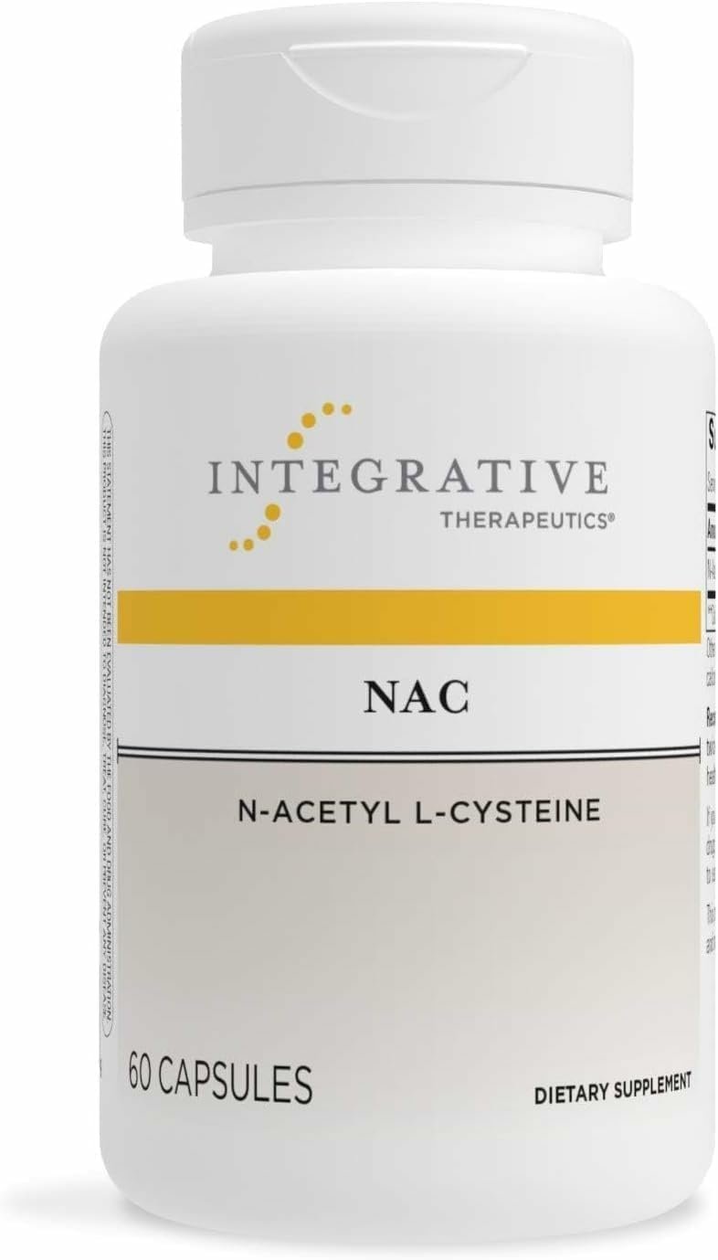 Integrative Therapeutics NAC – Antioxidant Support Supplement for Respiratory & Lung Function* – Gluten-Free & Dairy-Free – 60 Capsules (60 Servings)