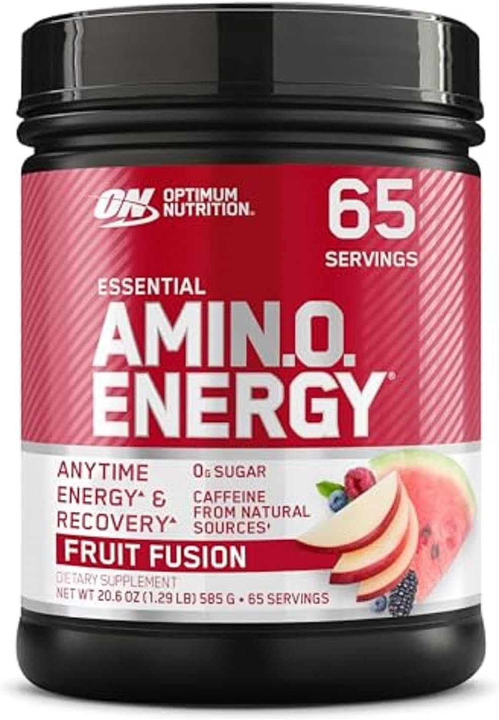 Optimum Nutrition Amino Energy – Pre Workout with Green Tea, BCAA, Amino Acids, Keto Friendly, Green Coffee Extract, Energy Powder – Fruit Fusion, 65 Servings (Packaging May Vary)