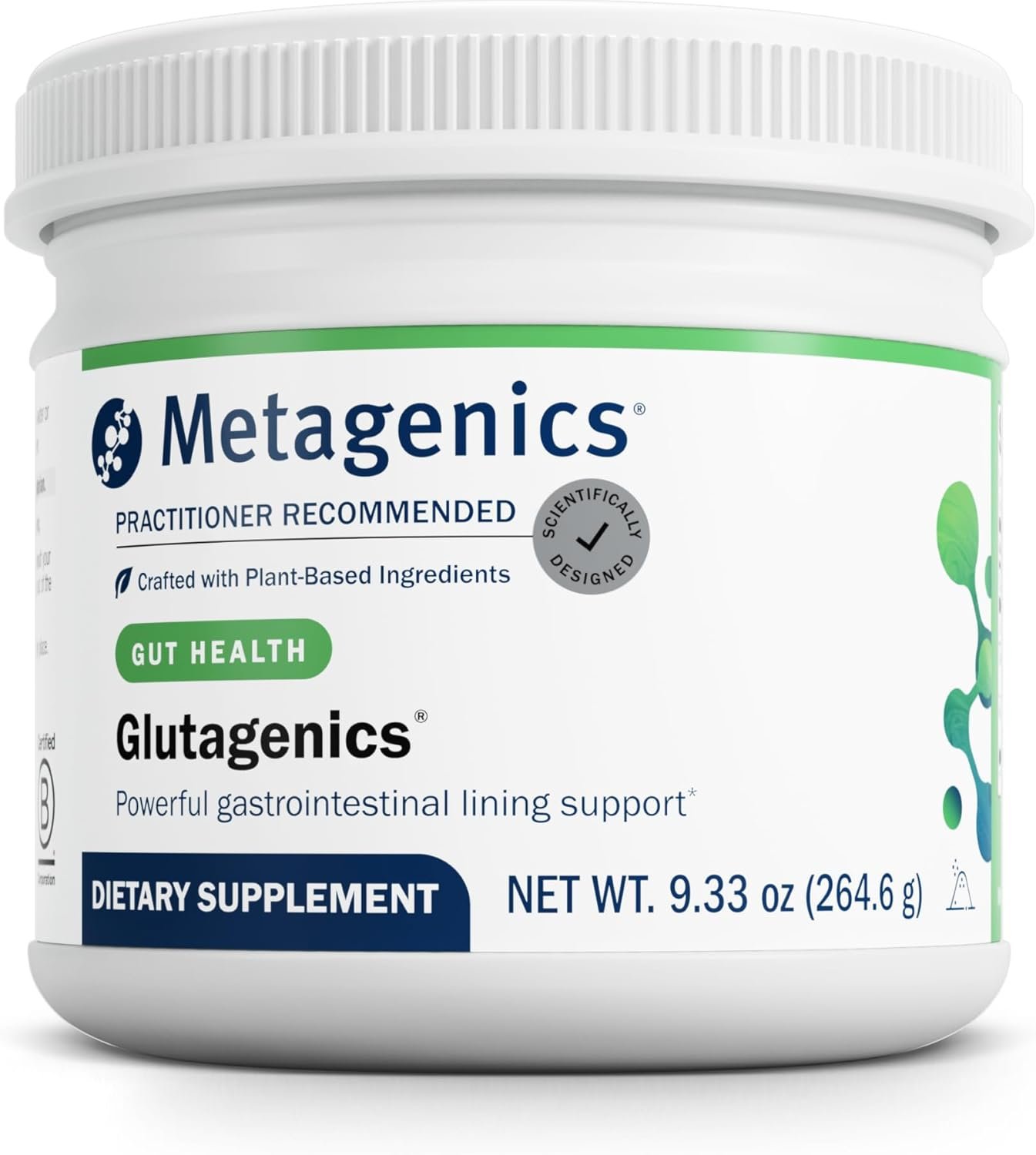 Metagenics Glutagenics – L-Glutamine with Deglycyrrhizinated Licorice (DGL) & Aloe Vera – Supports Gut Health, Digestive Function & Immune System – Non-GMO, Gluten-Free Powder Supplement – 60 Servings