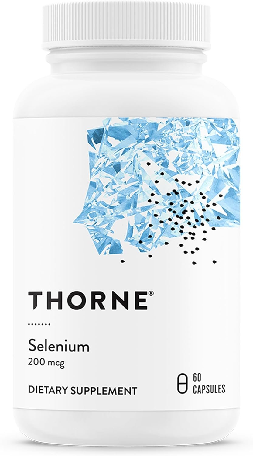THORNE – Selenium – 200 mcg Selenium Supplement for Antioxidant Support* – 60 Capsules