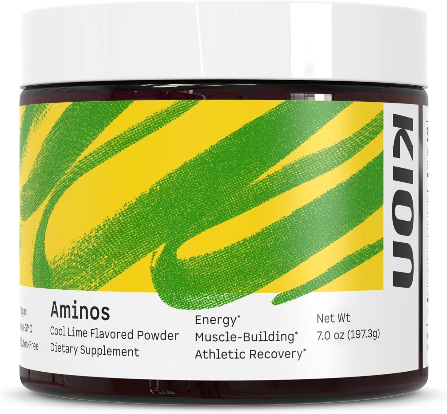 Kion Aminos Essential Amino Acids Supplement – Amino Acid Powder, Amino Energy Powder, Essential Energy Without Caffeine, Essential Amino Acids, BCAA EAA – 30 Servings, Cool Lime